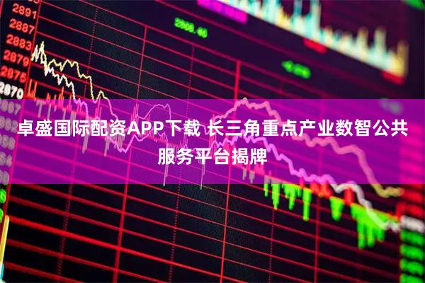 卓盛国际配资APP下载 长三角重点产业数智公共服务平台揭牌